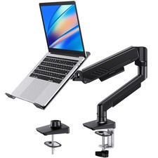 HUANUO 2 in 1 Function Laptop Mount with Tray, Fits 13-34 Monitors & Up to 17 picture
