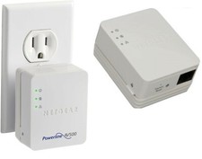 2  X AV500 NETGEAR 500 Mbps PowerLine HOME PLUG XAVB5201-1BNPAS - NETWORKING LAN picture