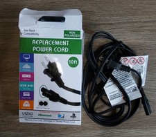 Universal Replacement Power Cord Cable 10FT Non-Polarized Vizio Samsung PS4 New  picture