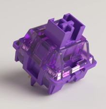 Hand Lubed/Filmed Akko V3 Lavender Purple Pro Tactile Switch For Custom Keyboard picture