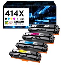 414X Toner Cartridges (with Chip) High Yield Replacement for HP 414X 414A Wor... picture