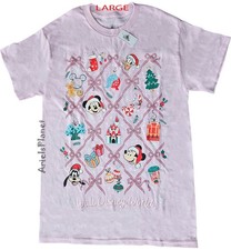 2026 Walt DISNEY World PARKS Mickey & Friends Christmas Holiday T-Shirt Large picture