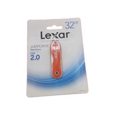  Lexar JumpDrive TwistTurn 32GB USB Brand New Factory Sealed Orange picture