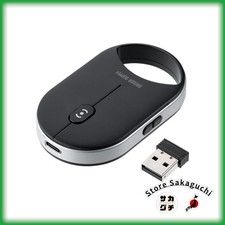 Sanwa Direct Ultra Slim Mini Bluetooth Mouse Silent 5 Buttons Rechargeable Black picture