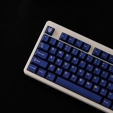 114-Key Dark Blue PBT Keycaps Cherry Profile Double Shot for MX Mechanical picture