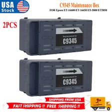 2 Maintenance Box Waste Ink Pad C9345 FOR Epson ET-16600 ET-16650 ET-5800 ET5850 picture
