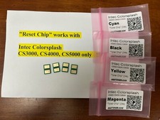 4 Toner Chip for use in Intec Colorsplash CS3000 CS4000 CS5000 Refill picture