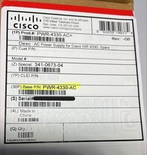 *NOS* PWR-4300-AC V04 AC Power Supply for Cisco ISR 4330 picture