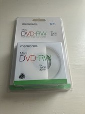 NEW Sealed Memorex Mini DVD-RW 3-Pack 1.4GB 30 Min 2X Camcorder Discs Blank picture