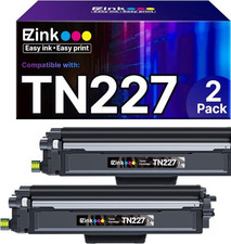 E-Z Ink TN227 Black Compatible Laser Toner Cartridge 2-Pack for Brother picture