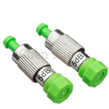 2pcs FC/APC Male-FC APC Female Simplex Mode Fiber Optic Attenuator Adapter 5DB picture