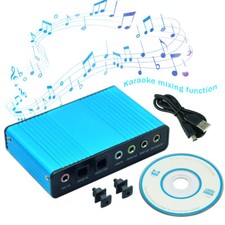 6 Channel 5.1 External USB Sound Card Adapter Optical Audio Laptop Notebook PC picture