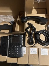 18 NEW IN BOX Polycom VVX 400 12-line HD VoIP PoE Phone, Blk,  Office  picture