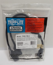 New item. Tripp Lite P006-18N-2 Dual Splitter Cable 5-15p to 2x C13 18in picture