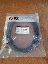 FS 100G DAC Cable 3M QSFP28 Q28-PC03 50482 Passive Direct Attach Copper Twinax picture