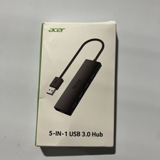 Acer 5-in-1 USB-C Hub Adapter Dongle 4 Data Ports 10Gbps 100W PD Model ODK350 picture