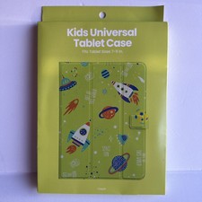 NEW GEMS Kids Space Rockets Universal Tablet Case Green Fits Tablets 7- 11