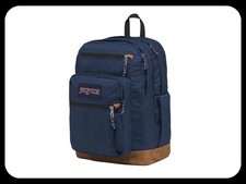 NEW JanSport Cool Student Laptop Backpack - Navy (17
