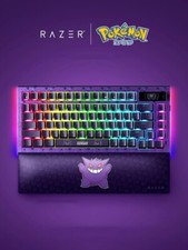 Razer x Pokémon Gengar Wireless Mechanical Keyboard RGB Backlit With Wrist Rest picture