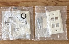 Lot Of 2 Lucent Technologies M16L-262 108168543 White 4 Port Faceplate picture
