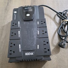CyberPower CP600LCD 600VA UPS Backup LCD Display Surge Protector No Battery picture