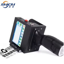 50mm dual head handheld inkjet printer prints date, logo pattern, variable data picture