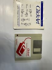 VINTAGE CLICKART PERSONAL GRAPHICS FOR MACINTOSH 1984 DISK AND MANUAL picture