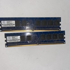 2x Nanya NT512T64U88A0BY-37B DDR2-533 512MB 1Rx8 PC2-4200U-444-12-A1 Memory picture
