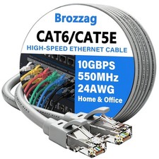 Durable 50ft Cat6 Ethernet Cable - Ultra-Fast 10Gbps - Universal Compatibility picture