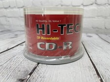 Hi-Tech CD-R Blank Discs (50 Pack) 16x 700mb/80 min NEW SEALED picture