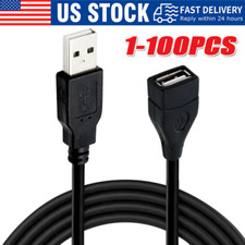 High-Speed USB-USB Extension Cable USB 2.0 Adapter Extender Cord Male/Female LOT picture