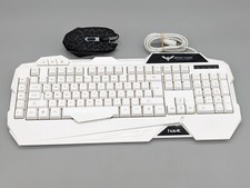Havic White Keyboard HV-KB558CM Backlit & Lvlup Light Up Pro Gaming Mouse picture