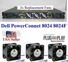 3x Original Fans Replacement Dell PowerConnect 8024 8024F picture