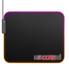 5Core Gaming Mouse Pad RGB 12 Light Modes 2 Zone Desk Mouse Mat w Rubber Base picture