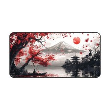 Japanese Landscape Desk Mat | Mount Fuji, Red Maple Autumn picture