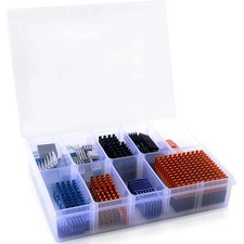 102 Pcs Heatsink Kit With Thermal Tape For Raspberry Pi CPU GPU VGA Cooling Set picture