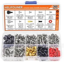 PC Computer Screws Standoffs Set Kit 360 Pieces Hard Drive Motherboard Case Fan picture