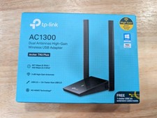 Tp-Link AC1300 Dual High Gain Wireless USB Adapter Archer T4U Plus New picture