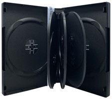 Black 8 Disc DVD Cases Lot picture