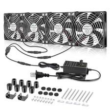 4X 120Mm Server Rack Fan with Speed Control 110V 240V Ball Bearing picture