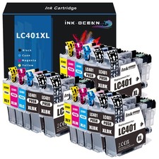 Ink Cartridges fits LC401 XL Brother MFC-J1010DW MFC-J1012DW MFC-J1170DW Printer picture