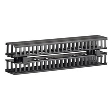 Leviton Vertical Front and Rear Cable Management, Black Snap-On Cover, 4940L-VFR picture