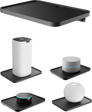 Soporte Universal de Pared Para Router WiFi Altavoz Pequeno Estante Negro 1 Pza picture
