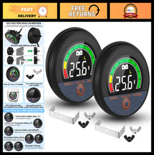 2 Set LCD Digital Battery Monitor 12V-84V with Alarm - Voltage & Capacity Meter picture