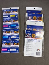 ALPS MD Printer Dye-Sub Photo Ink Cartridges & Paper Lot – Sealed 4-Pack + 4 Add picture