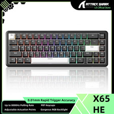 ATTACK SHARK X65 HE Wired Magnetic Switch Rapid Trigger Gaming Keyboard picture