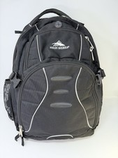 High Sierra Access Black Laptop Backpack Padded Durable Water Resistant picture