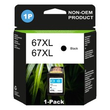 1BK 67XL Ink Cartridges for HP 67 Ink XL Deskjet 2700e 2755e 2700e 4155e printer picture