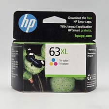 HP 63XL Tri-Color Genuine Original Ink Cartridge F6U63AN New Sealed ~ Exp 11/23 picture