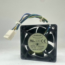 1 PCS EVERFLOW Fan F126025BL DC12V 0.12AMP 6025 6CM 4-wire cooling fan picture